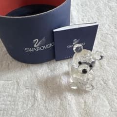 【値下げ可能】Swarovski クリスタル ベア 置物 フィギュアのサムネイル