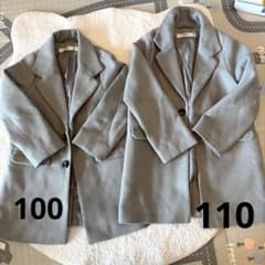 お揃い　MPS キッズ チェスターコート 100cm 110cm 2点セット