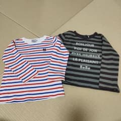 DOUBLE.B BeBe 長袖Tシャツ 2枚セット 100cmのサムネイル