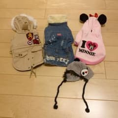 犬用の服！冬コーデ　帽子付きのサムネイル