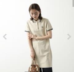 早い者勝ちタグ付き未使用FRED PERRYワンピース 半袖　ベージュ　ポロのサムネイル