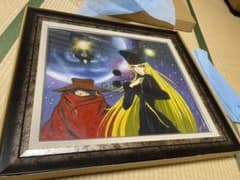 松本零士　銀河鉄道999「メーテルと鉄郎」油絵10号のサムネイル