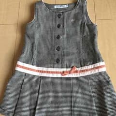 超美品80☆べべ☆BeBe bebe☆リボン 千鳥 プリーツ☆七五三のサムネイル