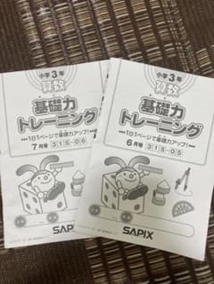 SAPIX算数基礎力トレーニングのサムネイル