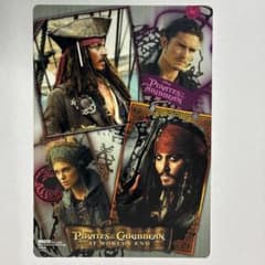 劇場当時物ジャックスパロウ新品下敷き付パイレーツオブカリビアン缶ペンケースセットのサムネイル