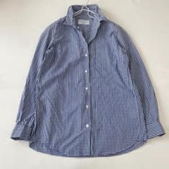 美品✨ドゥーズィエムクラス ワイヤー ギンガムチェック 長袖シャツ F
