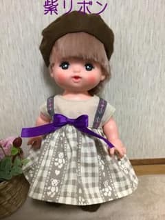 メルちゃん　服　紫リボンのサムネイル