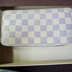 LOUIS VUITTON ダミエ アズール ジッピーウォレット 長財本物保証