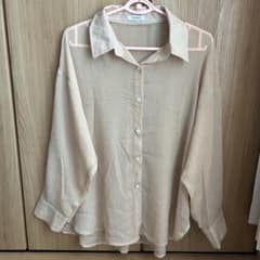 CLEA しわ加工シアーシャツ ベージュのサムネイル
