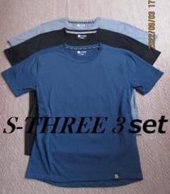吸汗速乾 3枚組 ワークマン S-THREE Tシャツ  WORKMAN 新品ものサムネイル