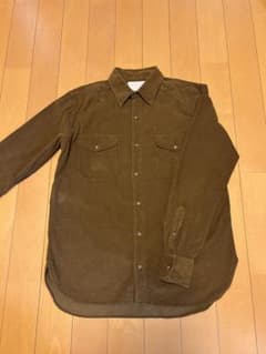 filson ブラウン コーデュロイ 長袖シャツ