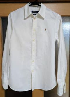 美品✨️Polo Ralph Lauren ホワイト長袖レディースシャツのサムネイル