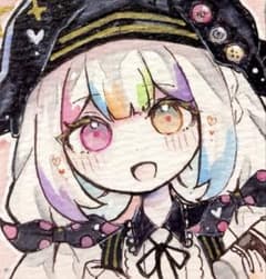 手描きイラスト イラスト色紙 魔法少女ノ魔女裁判 まのさば 城ヶ崎ノア