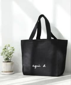 Agnès b. Logo Tote Bag, Black