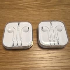 Apple 純正イヤホン2セット ホワイト 3.5mmジャックのサムネイル