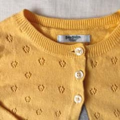 イギリス ベビーボーデン Baby Boden イエローカーディガン 86 90のサムネイル
