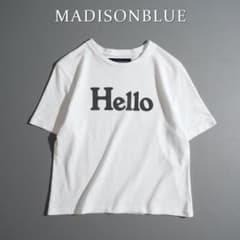503h*美品 マディソンブルー HELLO プリント Tシャツ 00 XS - メルカリ