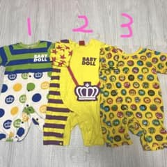 BABYDOLL長袖ロンパース　70のサムネイル