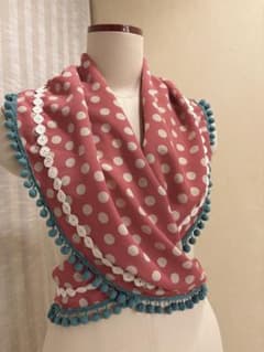 NaruMina　ピンク赤柄　サーモンピンク水玉　赤ポンポン　フラメンコ NaruMina ピンク赤柄 サーモンピンク水玉 赤ポンポン フラメンコ