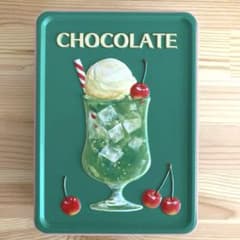 メリー　チョコレート缶　クリームソーダ　中身無しのサムネイル