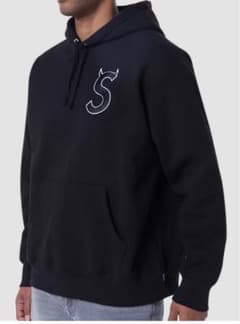 supreme ブラック Sロゴ フード付きパーカーのサムネイル