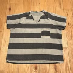 80s ビンテージプリズナーシャツprisoner jail 囚人服 2XL - メルカリ