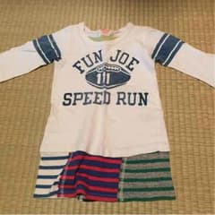 denim dungeree 切り替え ワンピース 100cmのサムネイル