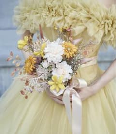 アーティフィシャルフラワーブーケ・ブートニアセット - メルカリ