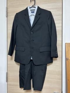 【入学式、結婚式、法事】フォーマルスーツ 130 黒のサムネイル