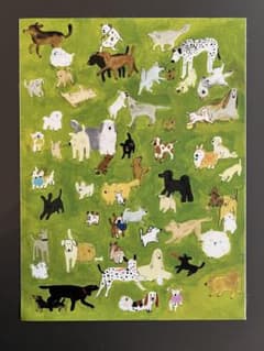 アート/ポスター 犬のイラスト アートプリント 30×40サイズのサムネイル