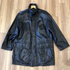 WIND ARMOR レザージャケット　羊革　NICHIWA M 美品　古着のサムネイル
