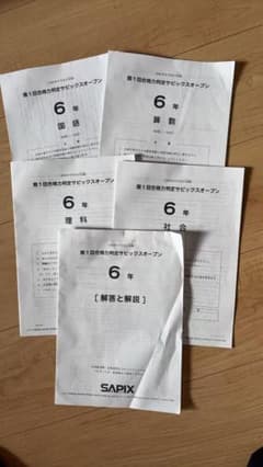 SAPIX 第１回合格力判定サピックスオープン　９月実施のサムネイル