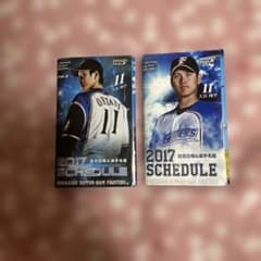 2017年 大谷翔平 北海道日本ハムファイターズ 試合日程&選手名鑑 2点