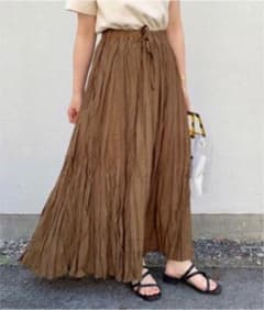 kastane クリンクルスカート カーキのサムネイル