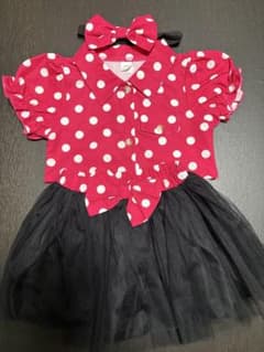 ドット柄 リボン付き セットアップ ベビー服のサムネイル