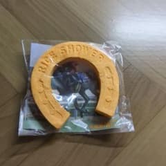 2024/4/28JRA京都競馬場 ライスシャワーの台紙付き馬蹄型プレスタオルのサムネイル