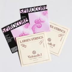 【新品】チェロ弦セット　ラーセン AD スピロコアGC 美品☆チェロ弦☆ラーセン（ミディアム）AD線×スピロコア（クローム