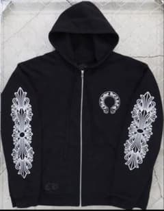 激レア】CHROME HEARTS ジップパーカー ブラック - メルカリ