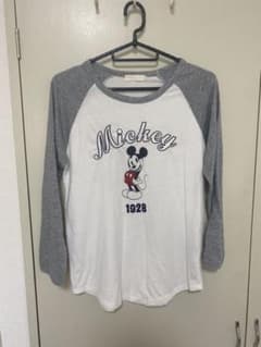 7分袖 ミッキーロングTシャツのサムネイル