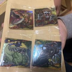 最強王図鑑　デフォルメシール　vol.3 アタックレアコンプリート　4枚セットのサムネイル
