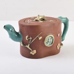 中国　宣興紫砂　朱泥　花文　急須　茶壷　V　R9576 中国 宣興紫砂 朱泥 花文 急須 茶壷 V R9576 - メルカリ