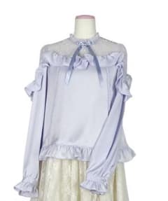 Angelic Pretty Lacy Frill Blouse グレー - メルカリ