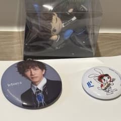 【新品】エンタメくじ ラルク tetsuya 缶バッジ＆フィギュア セット売りのサムネイル
