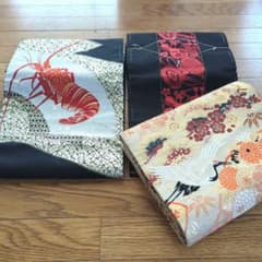 名古屋帯　ロブスター刺繍など3点のサムネイル