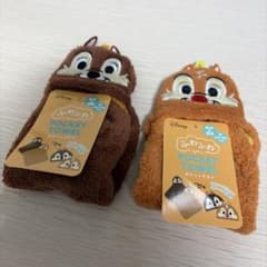 [신품 미사용]디즈니 칩 & 데일 푹신푹신 포켓 타월 2점 세트