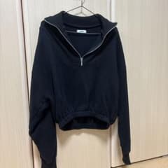BLONDEY ハーフジップ スウェット ブラックのサムネイル