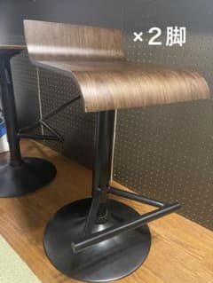 ニトリ　昇降式カウンターチェア　2脚セット（引取り専用）のサムネイル