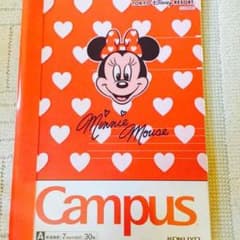 ミニーちゃんのキャンパスノートのサムネイル