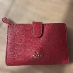 COACH 二つ折り財布 レッドのサムネイル