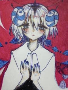 手描きイラスト 一点物 原画 色紙 ではない オリジナルのサムネイル